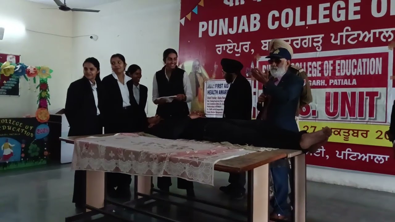 First Aid CPR BLS Fire road cyber safety trg by kaka Ram Verma 