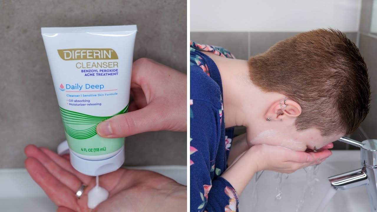 How to use Differin Daily Deep Cleanser with 5% Benzoyl Peroxide
