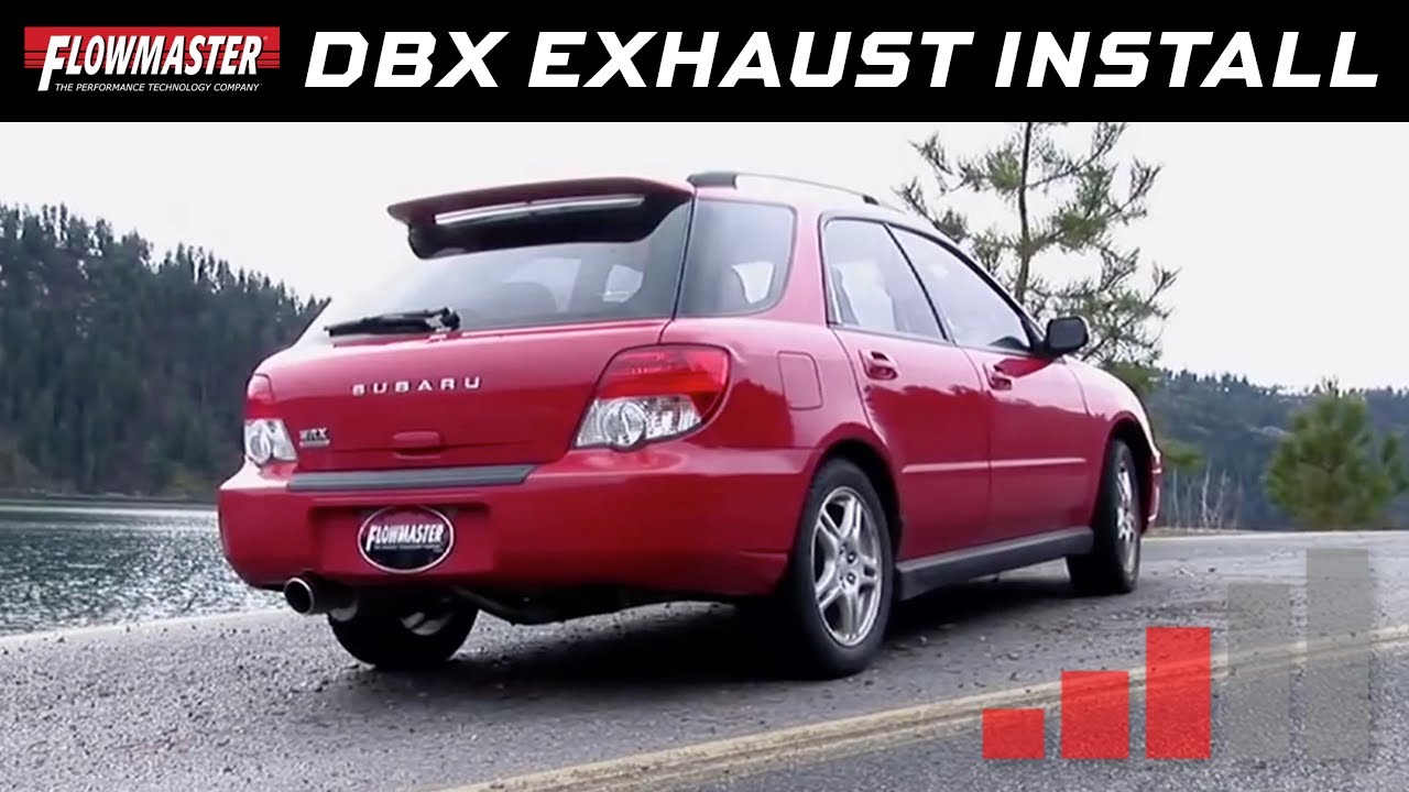 2002-07 Subaru WRX - Flowmaster dBX Cat-back Exhaust System 819114 - Installation