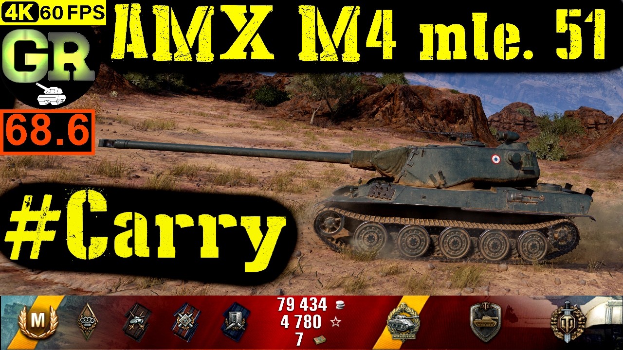 World of Tanks AMX M4 mle. 51 WoT Replay - 8 Kills 6.3K DMG(Patch 1.4.0)
