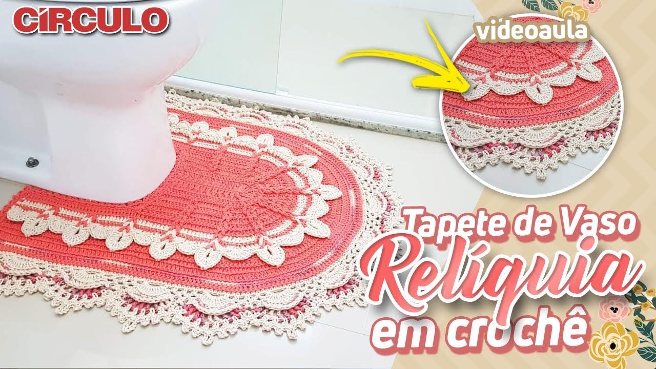 Tapete Pé de Vaso Relíquia em Crochê
