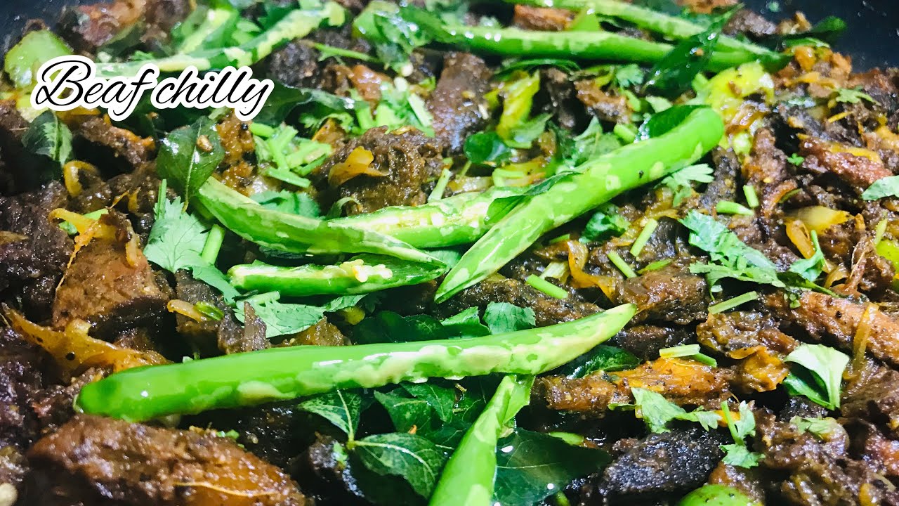 Beaf chilly/tasty & easy 😋😋😋try it