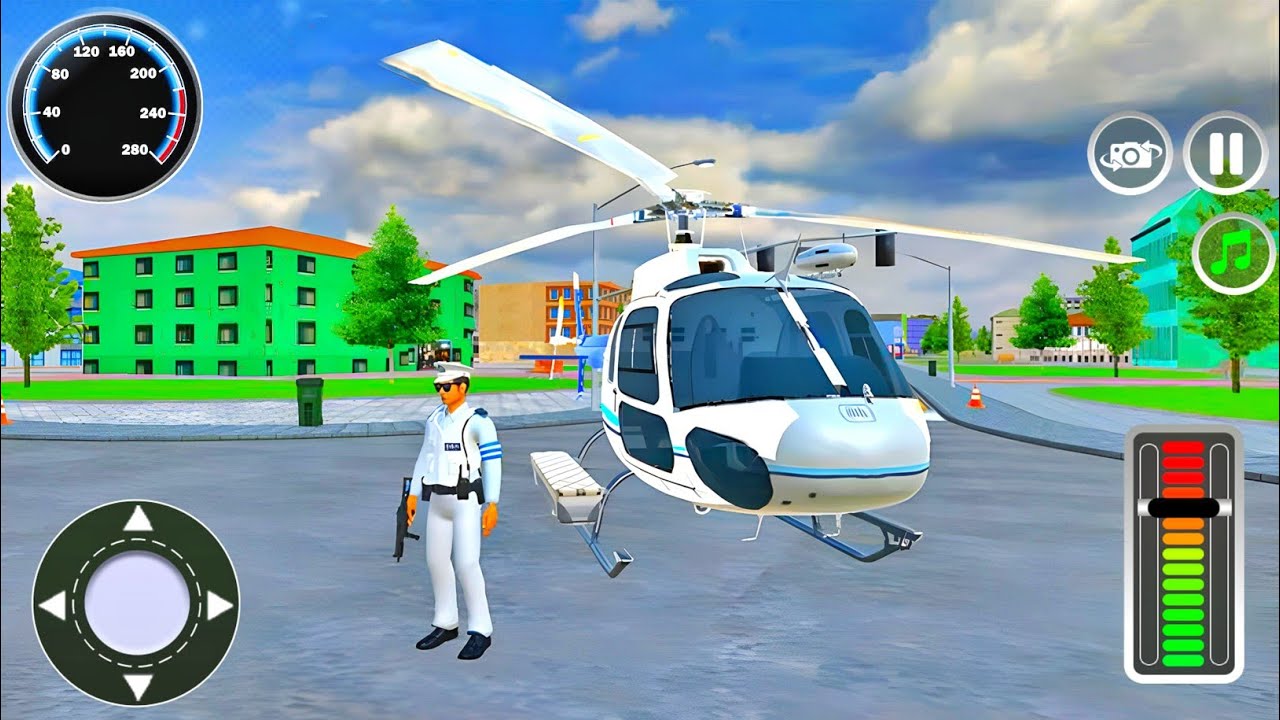 Police Helicopter Flying Rescue Game 3D - Helicopter Simulator Gameplay In Android Part 4
