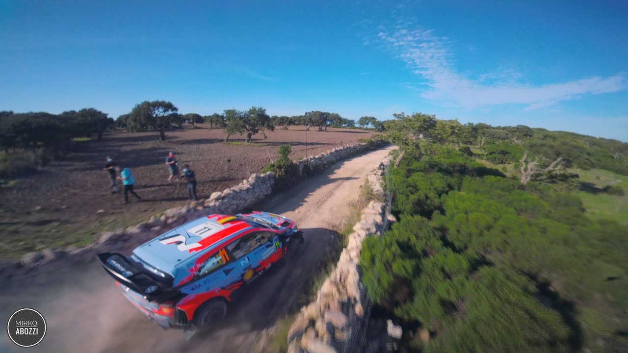 WRC Rally Italia Sardegna 2020 SS5 Sedini - Castelsardo 1 - FPV Racing Drone