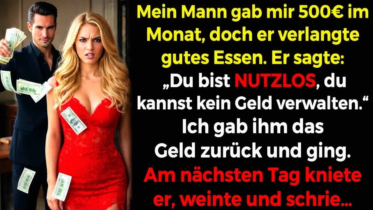 Er gab mir nur 500€ im Monat und wollte wie ein König Essen😡 Ich ging! Am nächsten Tag