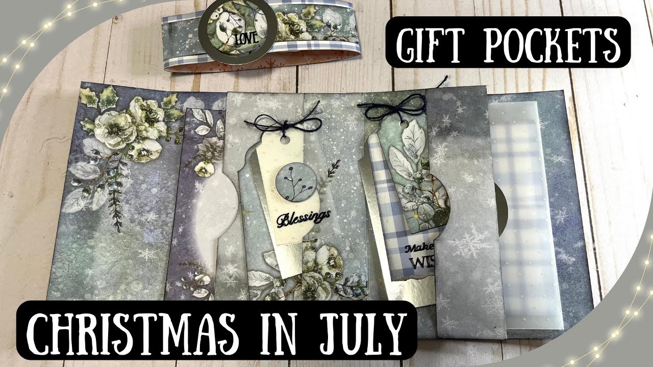 ❄️ One Page Wonder Christmas Gift Pockets (Giveaway Ended) #christmasinjuly