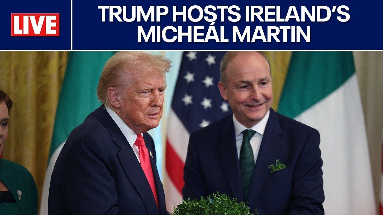 LIVE 🔴 Trump hosts Ireland's Micheál Martin on St. Patrick's Day