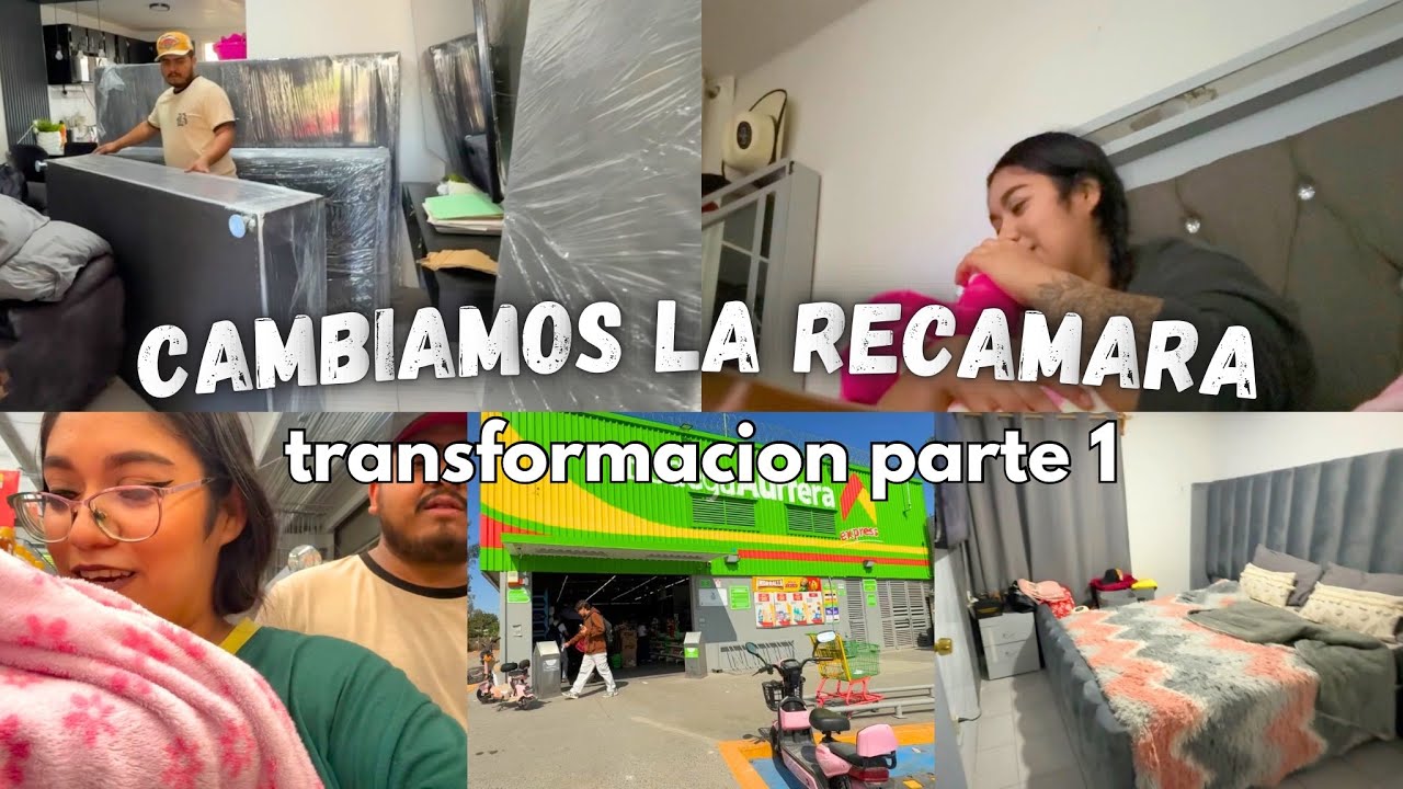 Cambio de recamara 😱 transformando mi cuarto parte 1 ✅ recamara nueva ✨