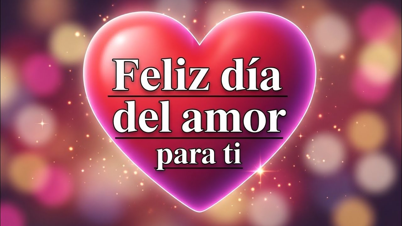Feliz día del amor para tí a quien AMO YO por favor escucha 
