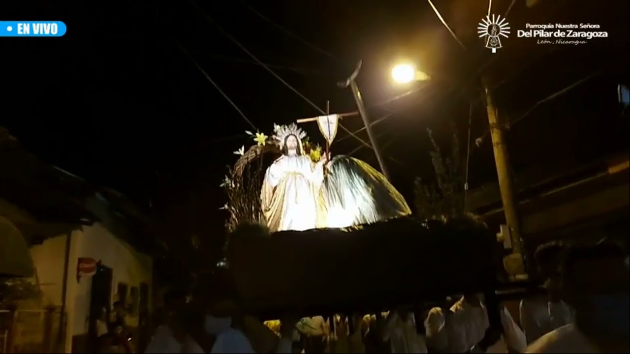 Procesión del Domingo de Resurrección  Resucitado de Zaragoza 2021