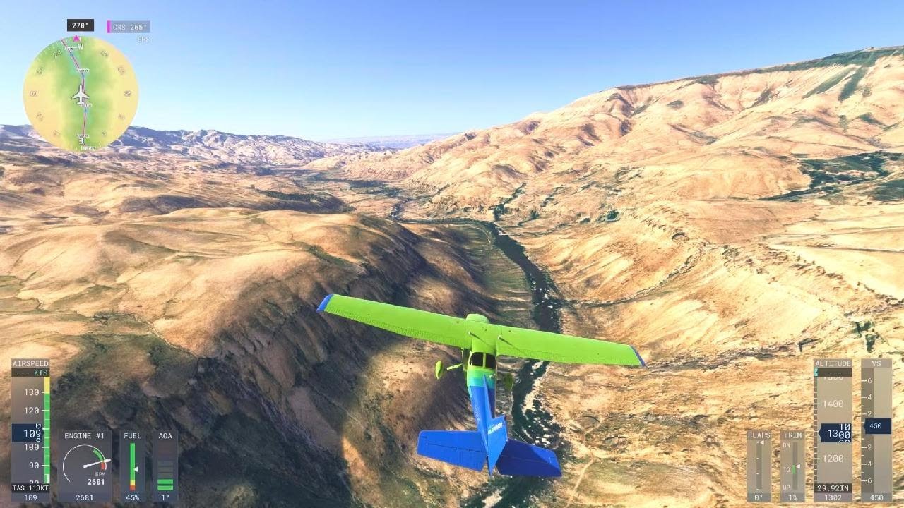 Flying Over My Hiking Spot: Wadi Al Mujib Canyon → Dead Sea | Cessna 172 Cinematic