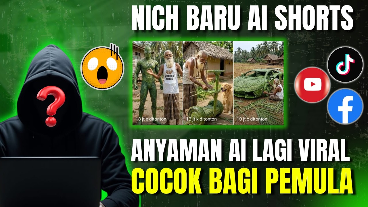 Cara Mudah Bikin Konten Anyaman AI yang Lagi Viral di Shorts | Aman Monetisasi