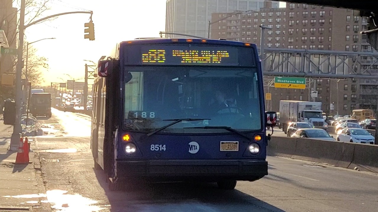 MTA New York City Bus: 2018 Nova Bus LFS 8514 On The Q88 At Horace Harding Expressway & 99th Street