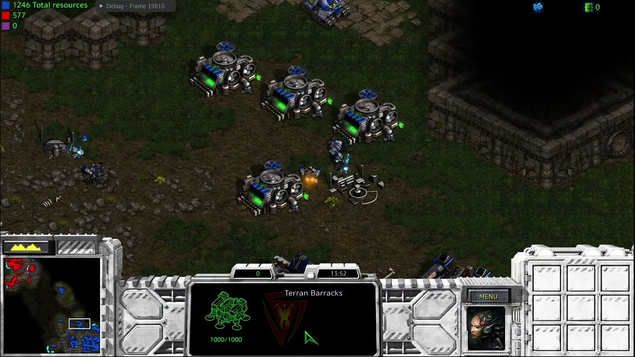 StarCraft Remastered - UEDAIP - Testing AI vs AI