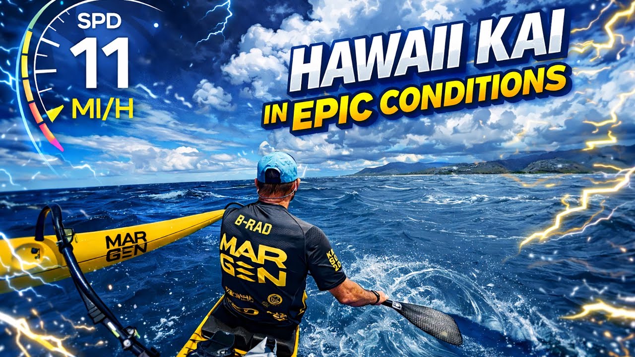 Paddling Hawaii Kai run in near perfect conditions.