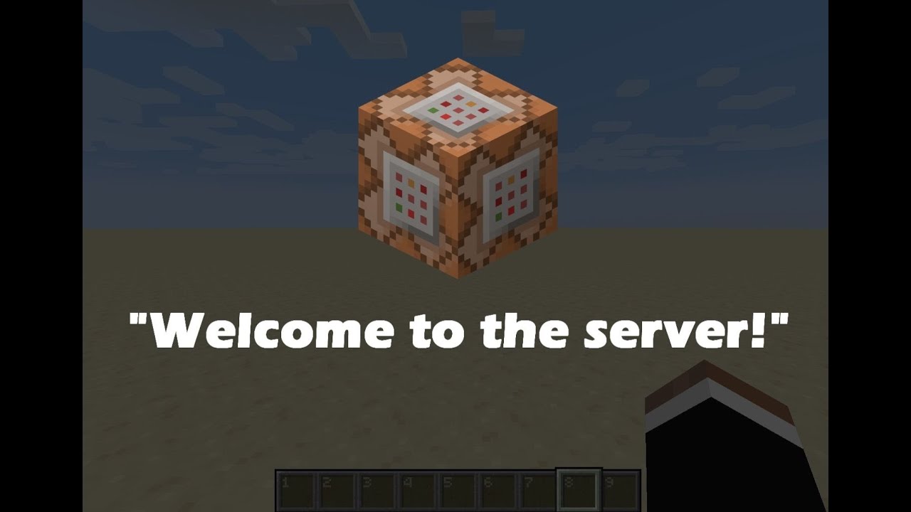 Welcome Message on Login - Minecraft Command Block Tutorial [1.14+]