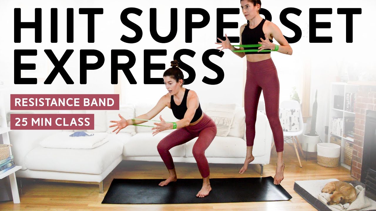 HIIT Superset Express Class (25 Mins) - Resistance Band
