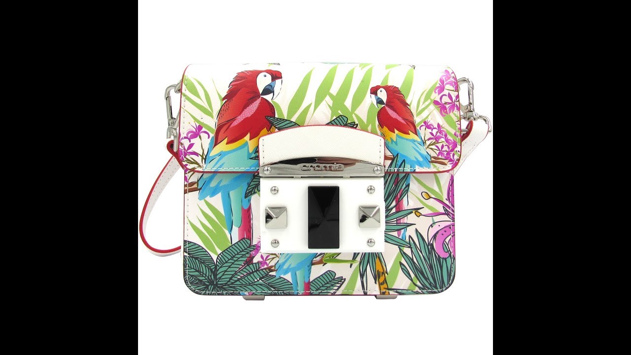 CROMIA bags collection with Ara Macaw Scarlet - сумка с попугаями Ара Макао