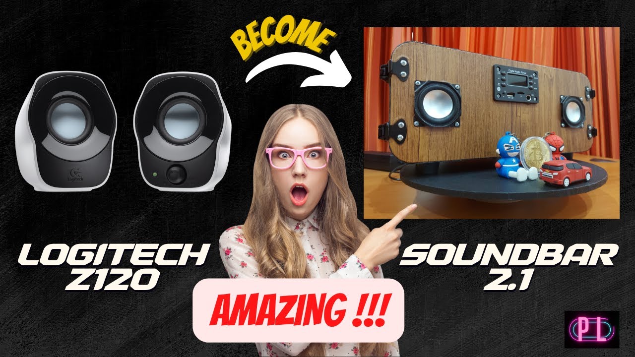 DIY Bluetooth Speaker Soundbar 2.1 Channel from Logitech Z120 with Power Amplifier TPA3116D2