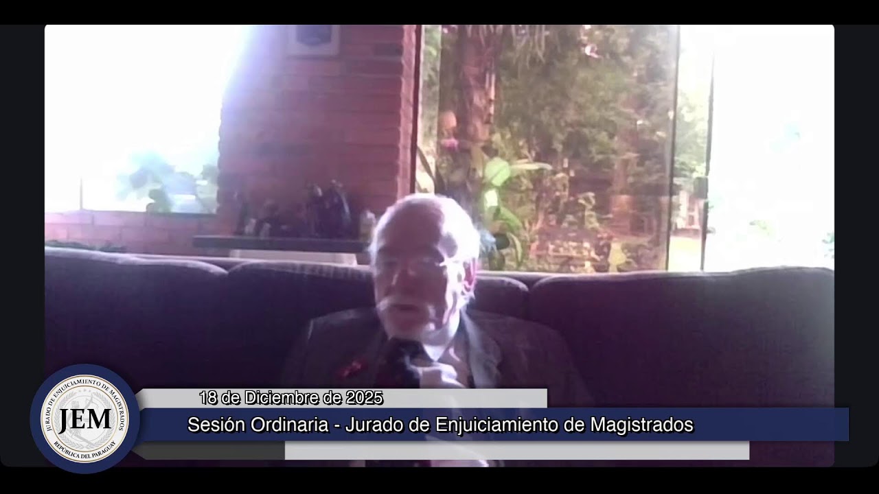 18-12-2025 - Sesión Ordinaria - Jurado de Enjuiciamiento de Magistrados