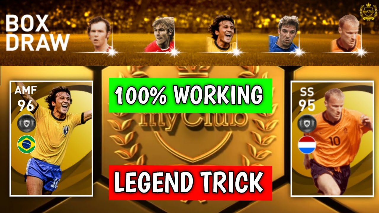 100% Working Legends Worldwide Box Draw Trick in Pes 2021 Mobile || How To Get Your Favourite Legend