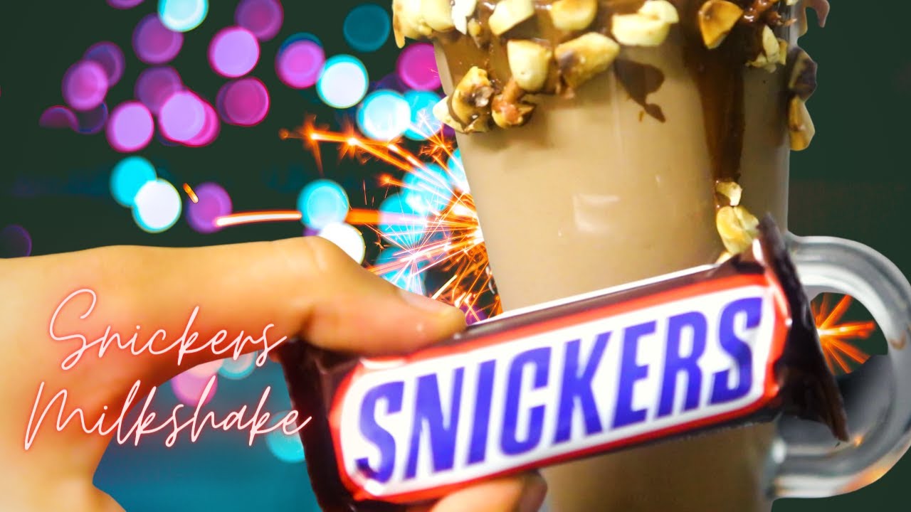 How To Make Snickers Milkshake - Chocolate & Peanut Milkshake