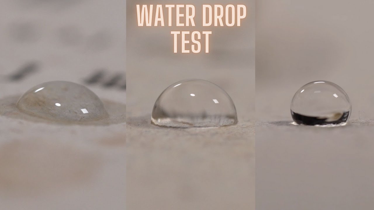 water drop test