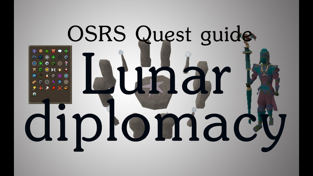 [OSRS] Lunar Diplomacy quest guide