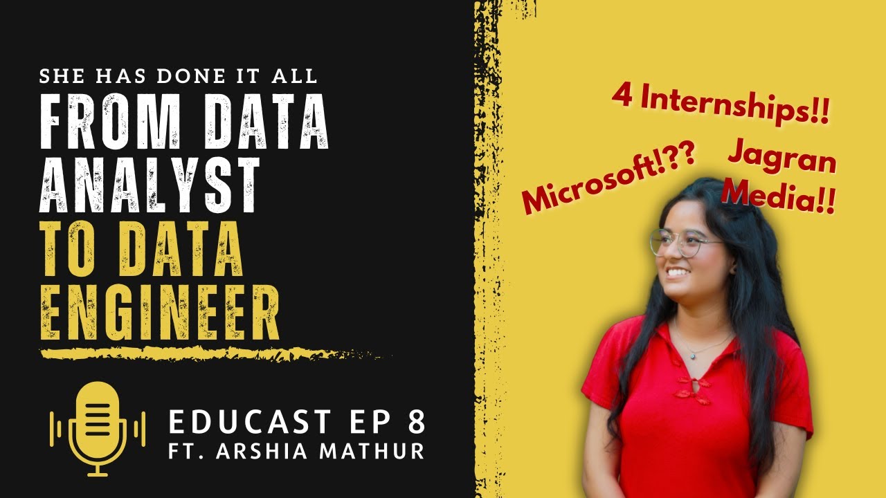 How Internships Can Launch Your Data Career 🚀 | Real Talk on Data Roles Ft. Arshia Mathur | EP 08