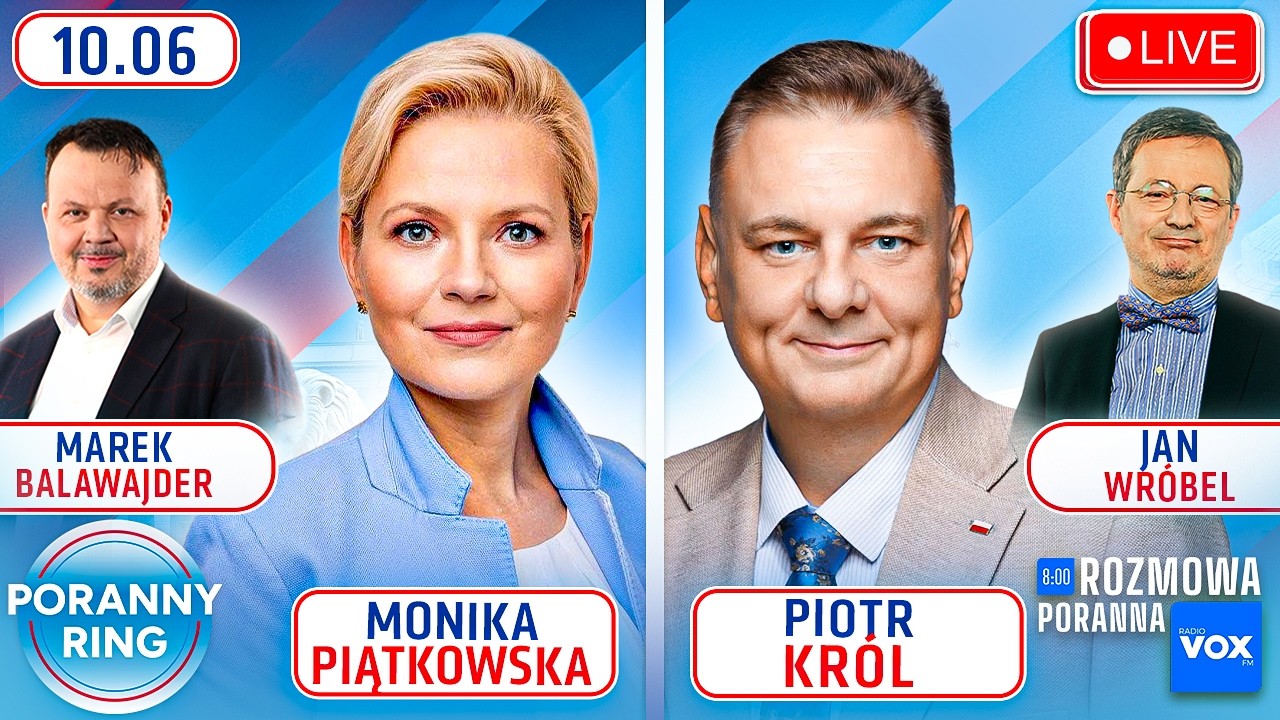 🔴 PORANNY RING 7:30 - MONIKA PIĄTKOWSKA, PIOTR KR&Oacute;L