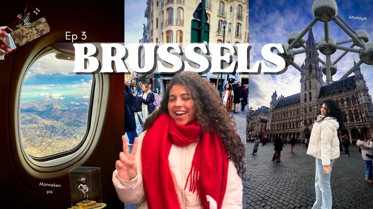 The reality of traveling alone as a student 🇧🇪✈️ | Brussels Vlog أول مرة نزور بلجيكا | EP 3