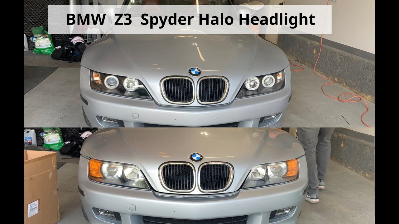 BMW Z3 Spyder Halo Headlight Replacement How To