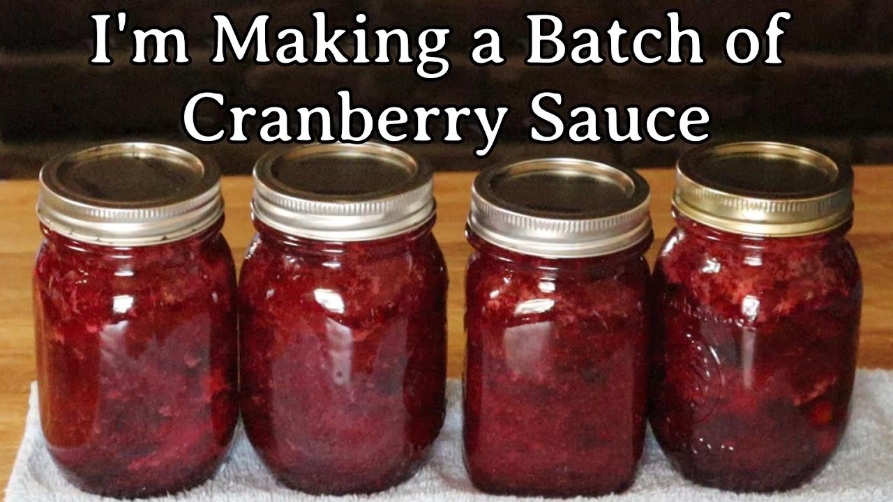 I'm Making a Batch of Cranberry Sauce