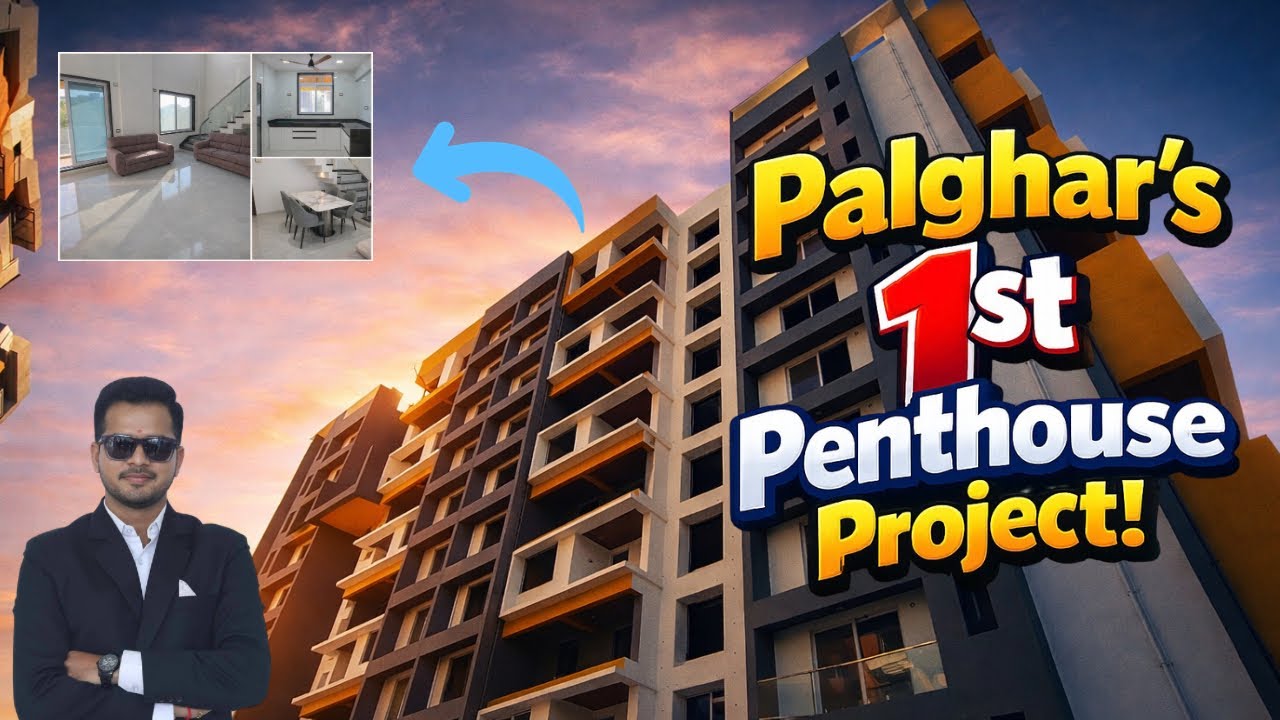 🚨 HISTORY MADE! First Ever Penthouse Project in Palghar | 1950+ Sqft Luxury 😍 #penthouse #palghar 