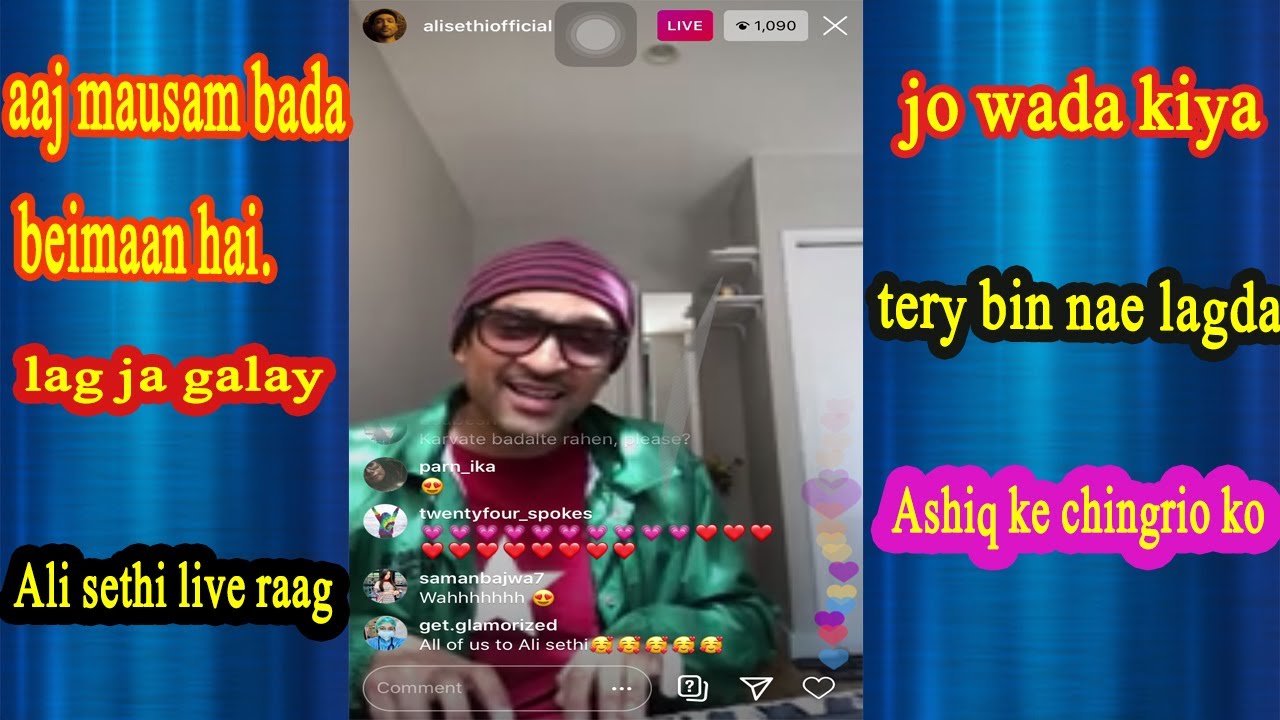 Ali sethi insta live | ali sethi latest live session | nonstop singing