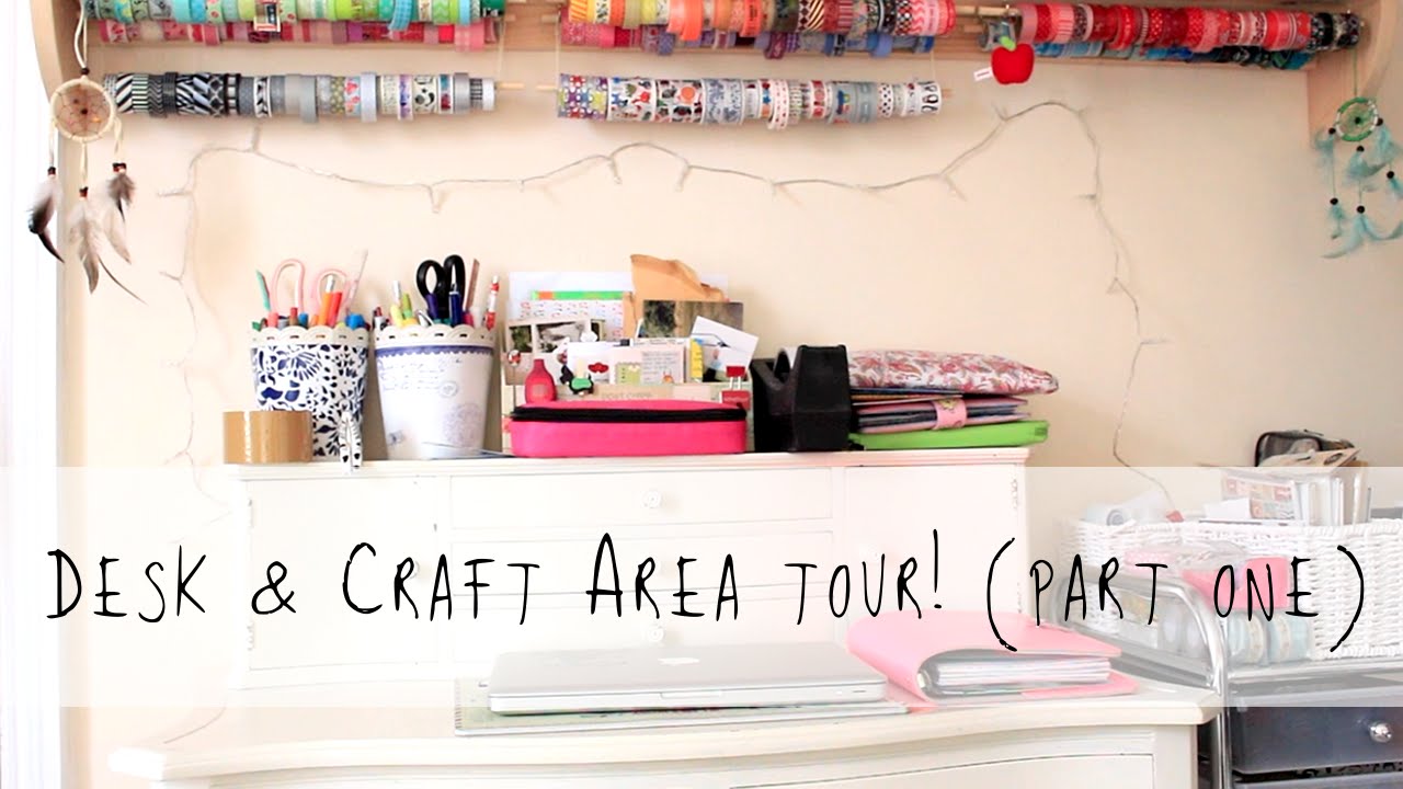 Desk & Craft area tour (Part 1) | MyGreenCow