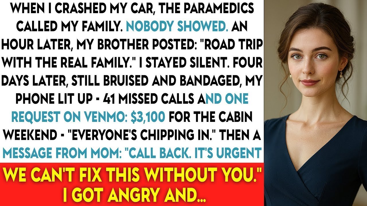 When I Crashed My Car, The Paramedics Called My Family. Nobody Showed. An Hour Later...