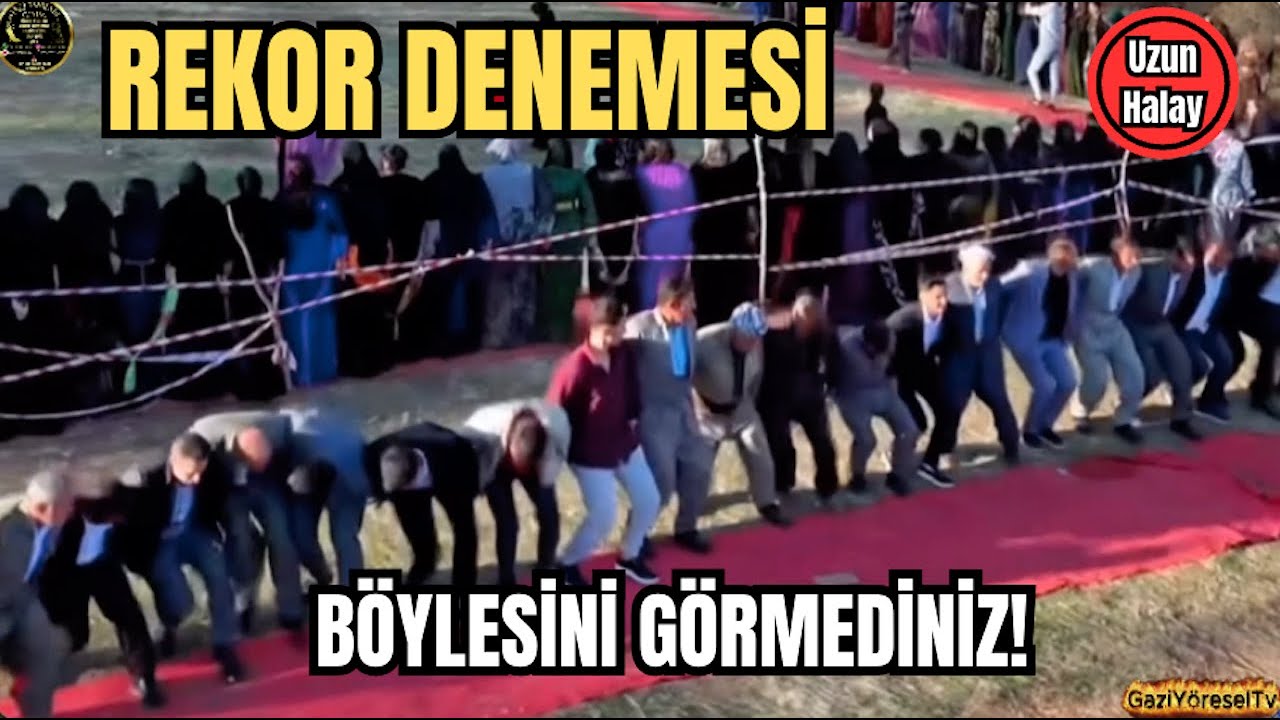 UZUN HALAY REKOR  DENEMESİ | Böylesini görmediniz..Yöresel Kıyafetlerle Nefes Kesen Anlar