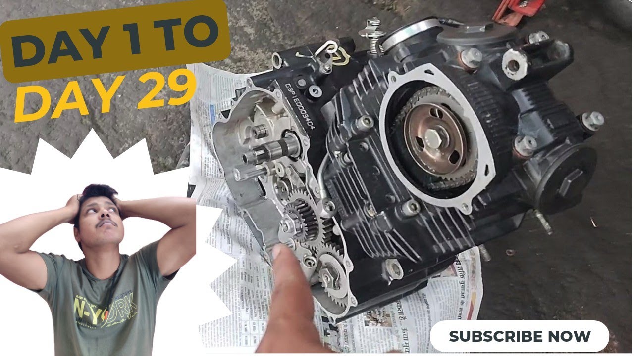 Watch struggle of 29 days in 29 minutes😓 | FZ25 engine breakdown😭| #bikerscoresheet #fz25
