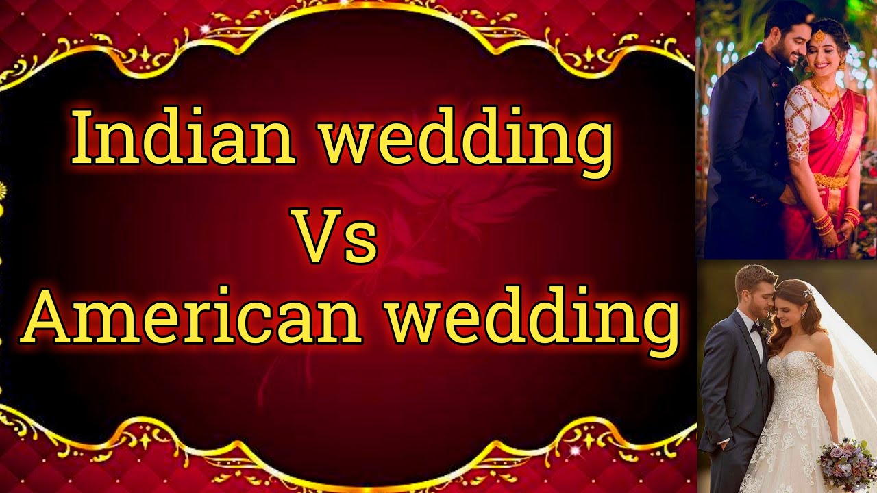 Indian wedding Vs American wedding 🤵👰