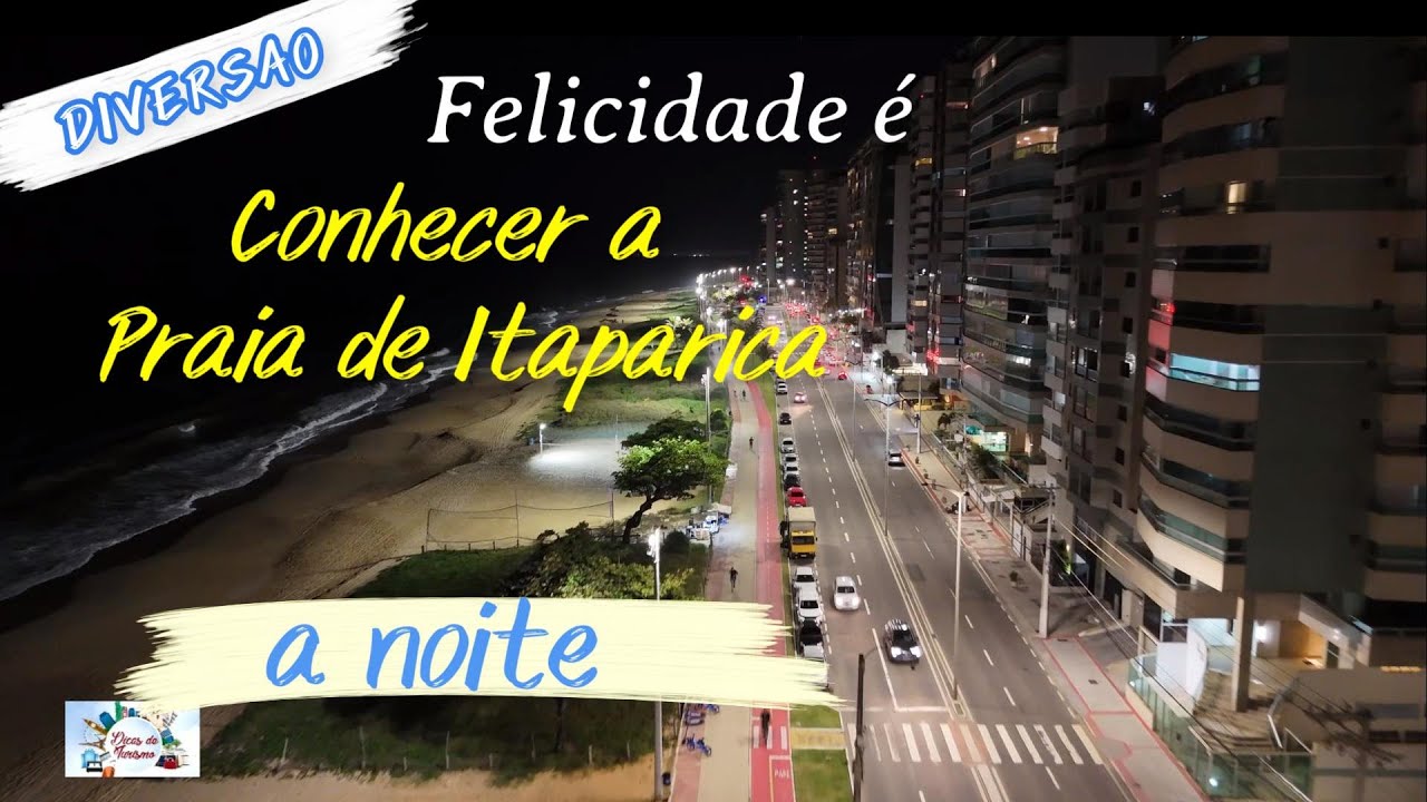 Descubra a Magia da Praia de Itaparica à Noite em Vila Velha ES