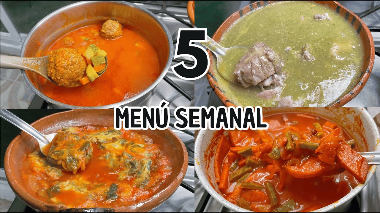 ✅MENÚ SEMANAL Fácil y Delicioso‼️  #parati #viral #parati #fypシ #recetas #fyp #fypシ゚viral #viral