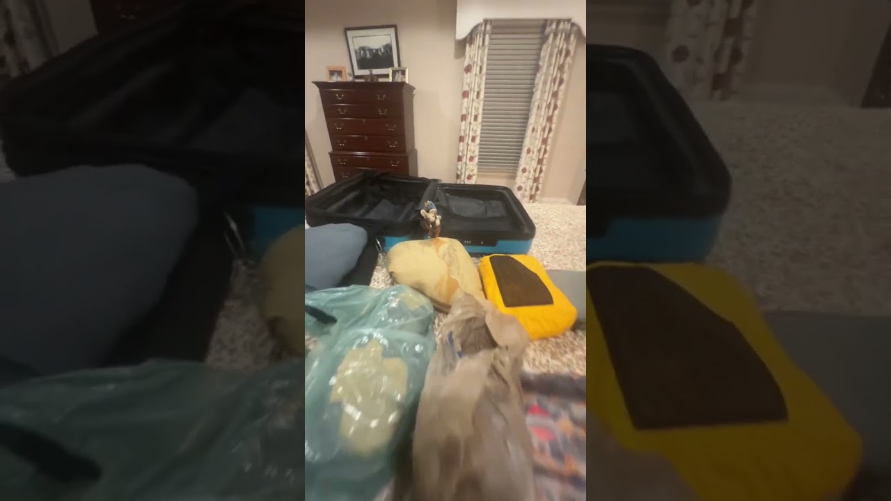 Suitcase and vacuum bag pack