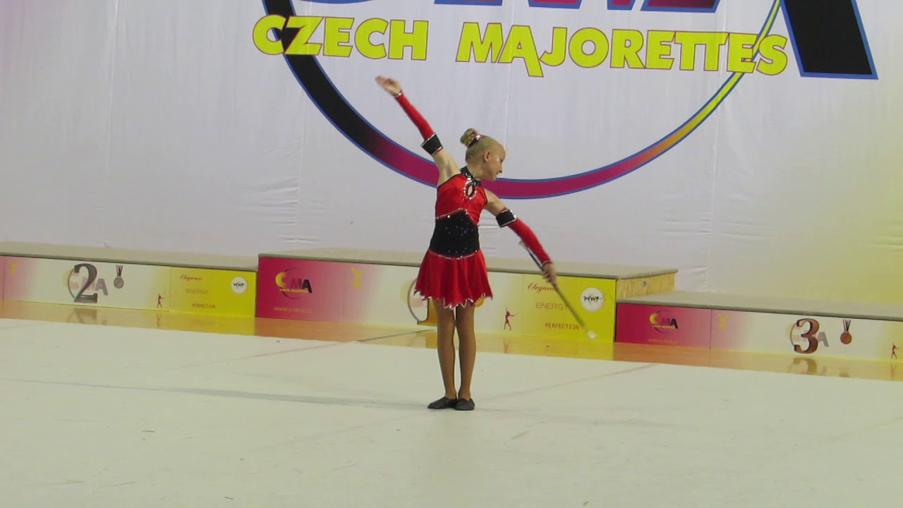 Adrianka Tichá solo kadetky 2018 TOP mažoretky DIXI Havířov