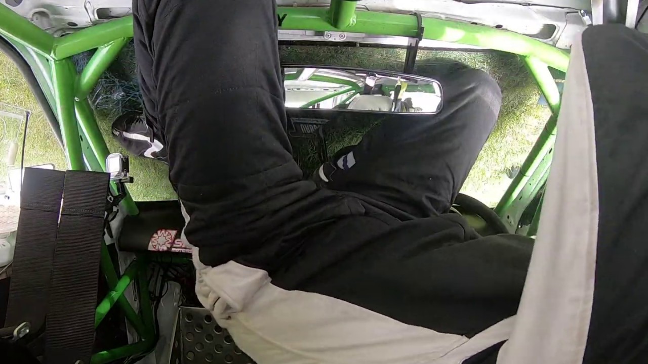 700bhp Time Attack HillClimb Legacy Turbo Crash and Roll at Cadwell Park 