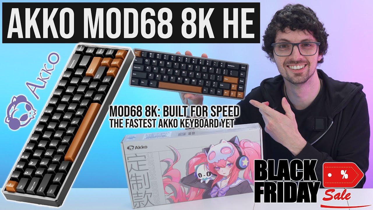 8kHz in a 65%? The Fastest AKKO Keyboard Yet! - AKKO MOD68 8K Review & Test (Black Friday Mega Deal)