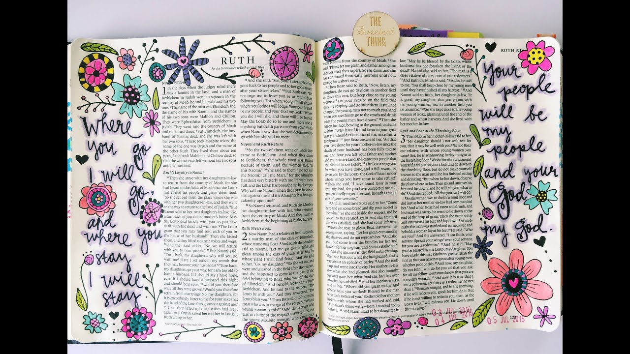 Bible Journaling Flip Through & Process Video