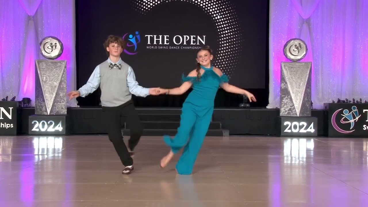 2024 US Open Swing Dance Championships - Saddie Honeycutt & Jackson McLaughlin - Junior Shag