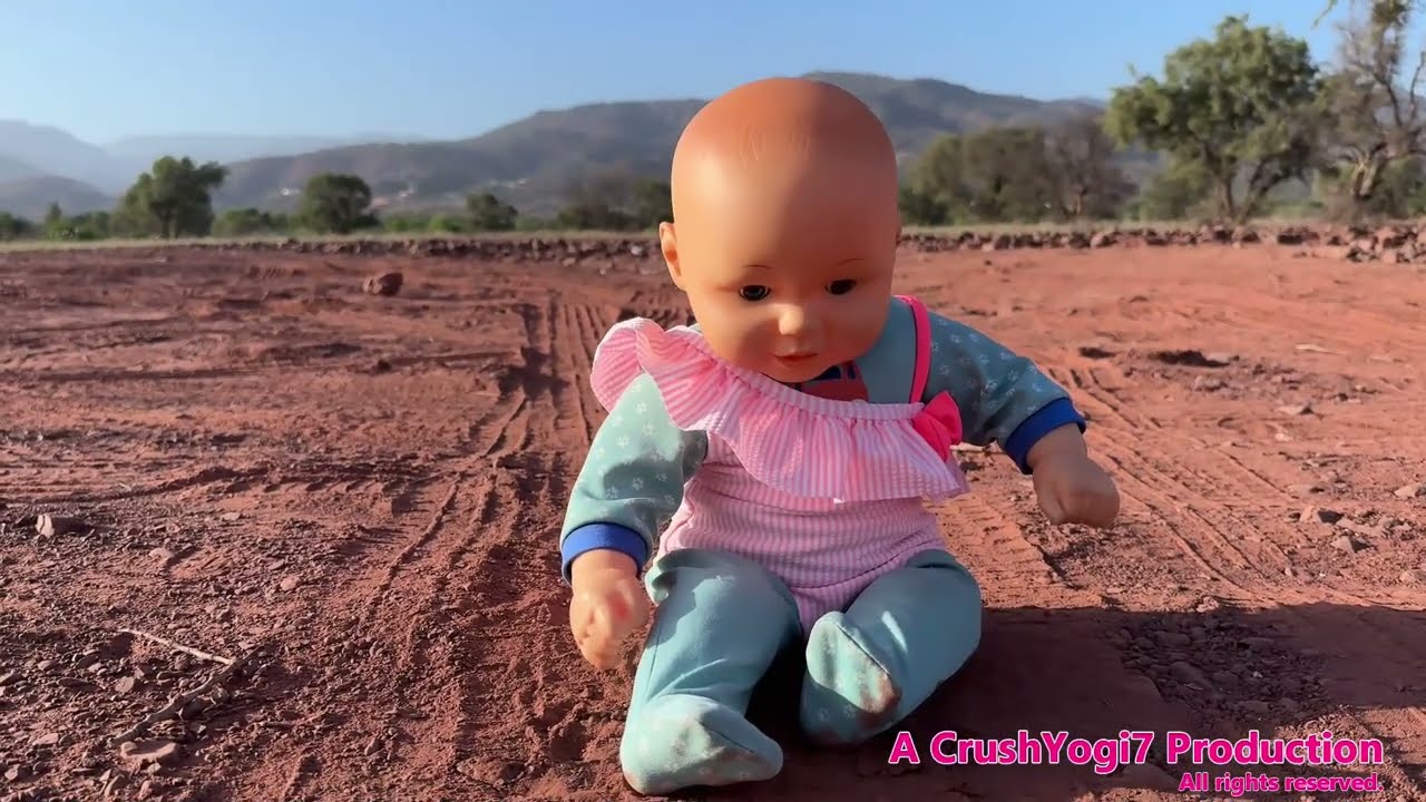 Doll Car Crush Fetish Runover, Pedal Pump and Walkover Crush 3 Cam View #asmr #crush #car #crushing