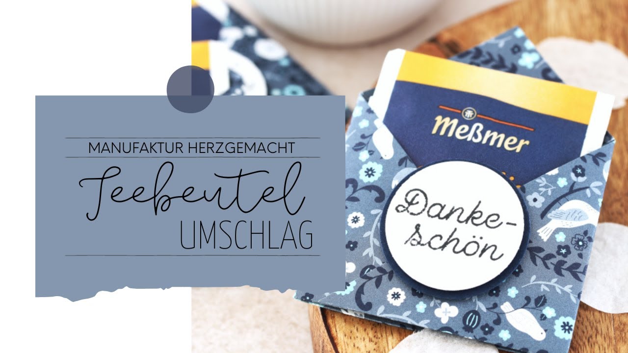 DIY Teebeutelumschlag: schnelle Geschenkidee für Teeliebhaber